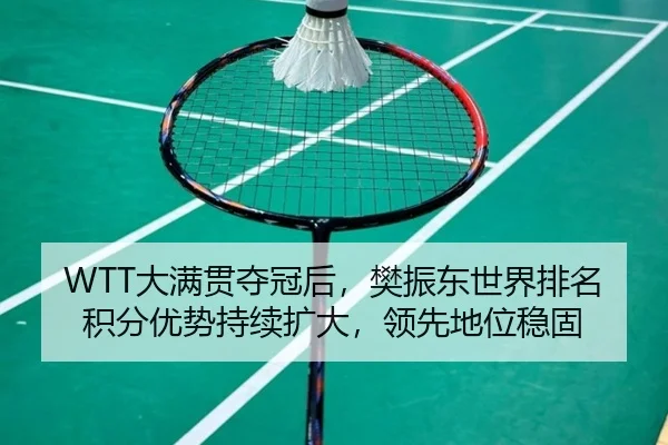 WTT大满贯夺冠后，樊振东世界排名积分优势持续扩大，领先地位稳固